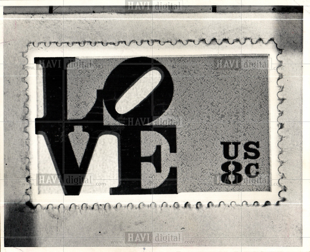 1973 Press Photo Stamp Sticker - Historic Images