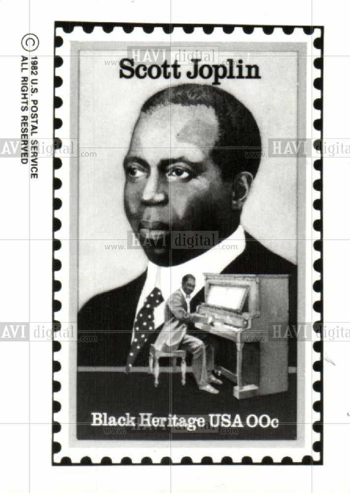 1985 Press Photo Scott Joplin, Black Heritage - Historic Images