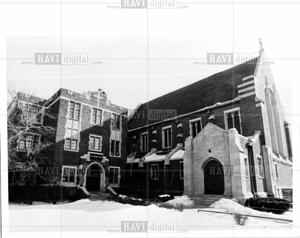 1976 Press Photo St Peter Episcopal Church Trumbull - Historic Images