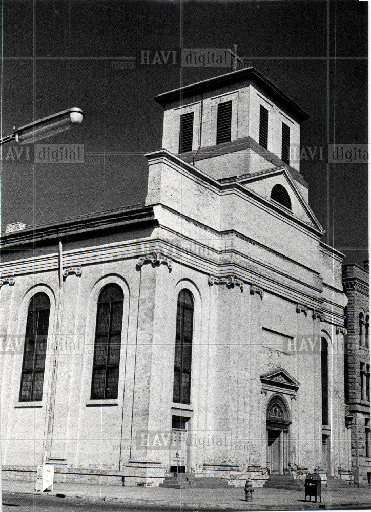 1991 Press Photo St Peter Paul Church Detroit Michigan - Historic Images