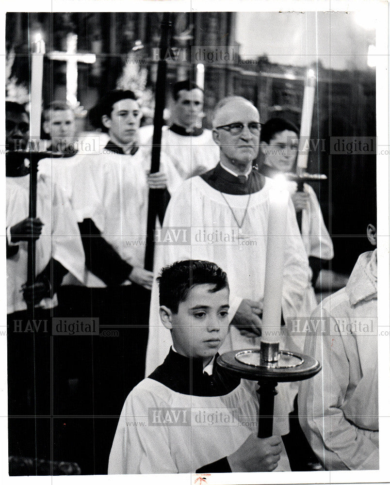 1961 Press Photo St Pauls Cathedral Frederick Bush - Historic Images