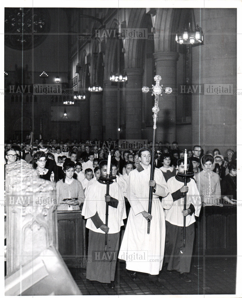 1963 Press Photo Procession memorial Kennedy St. Paul - Historic Images