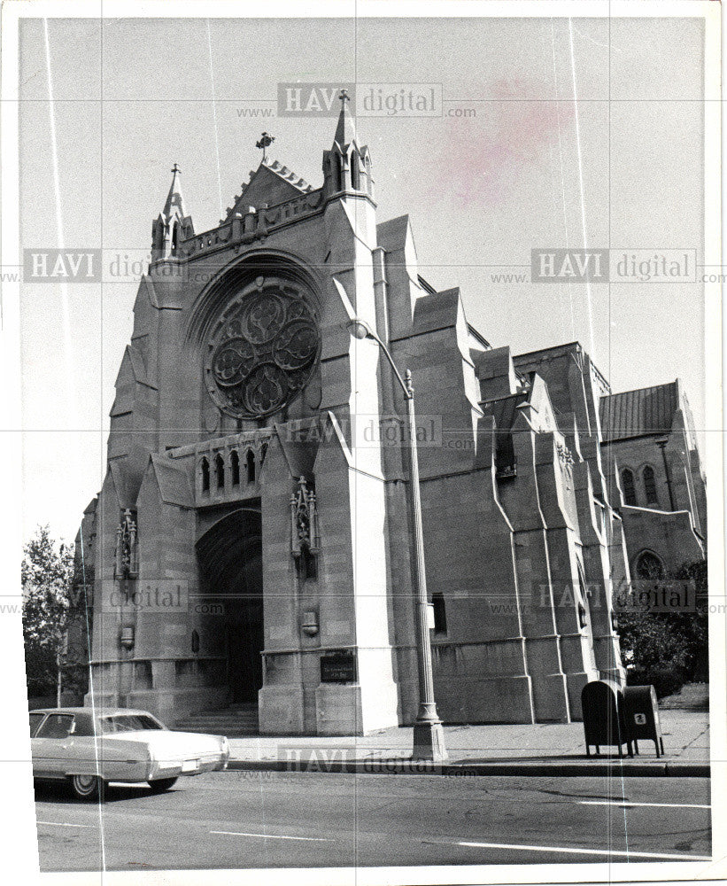 Press Photo St. Paul&#39;s Cathedral Detroit - Historic Images