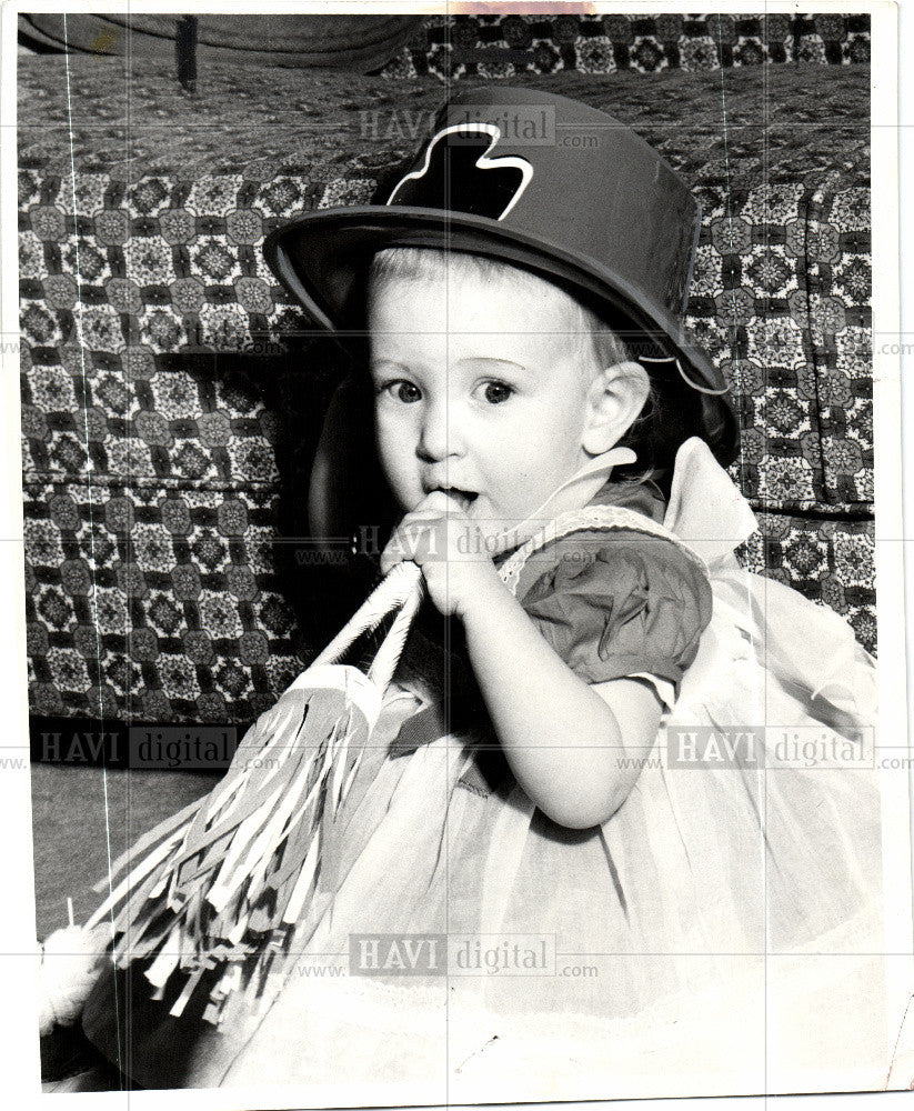 1960 Press Photo St, Patrick&#39;s Day Irish Birthday - Historic Images