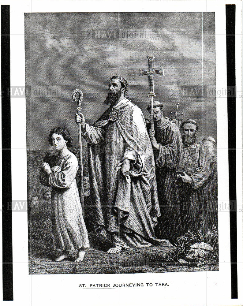 1978 Press Photo St. Patrick Jorneying to Tara - Historic Images