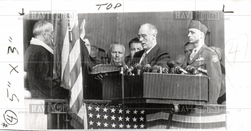 1938 Press Photo President Roosevelt - Historic Images