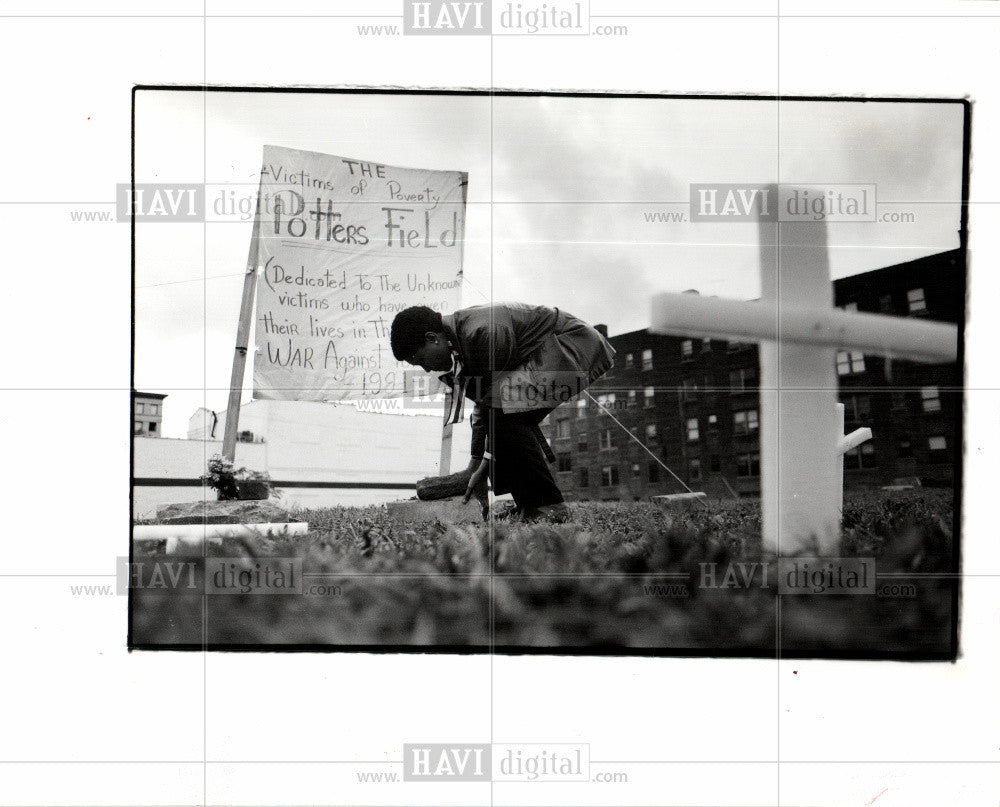 1991 Press Photo Welfare rights activist Maureen Taylor - Historic Images