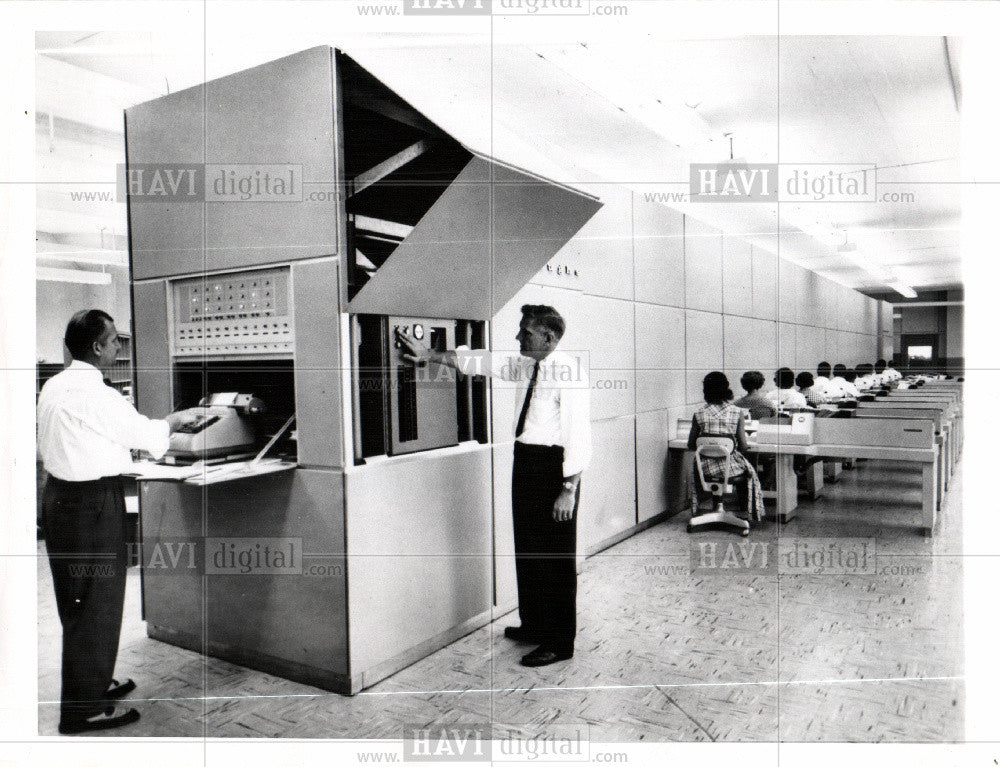 1959 Press Photo postal service historic mail sorting - Historic Images