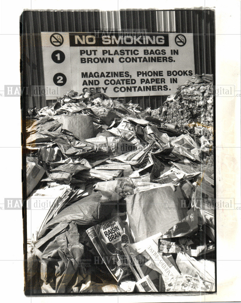 1991 Press Photo recycling business environmental - Historic Images