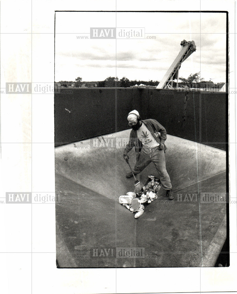 1990 Press Photo recycling, ann arbor - Historic Images