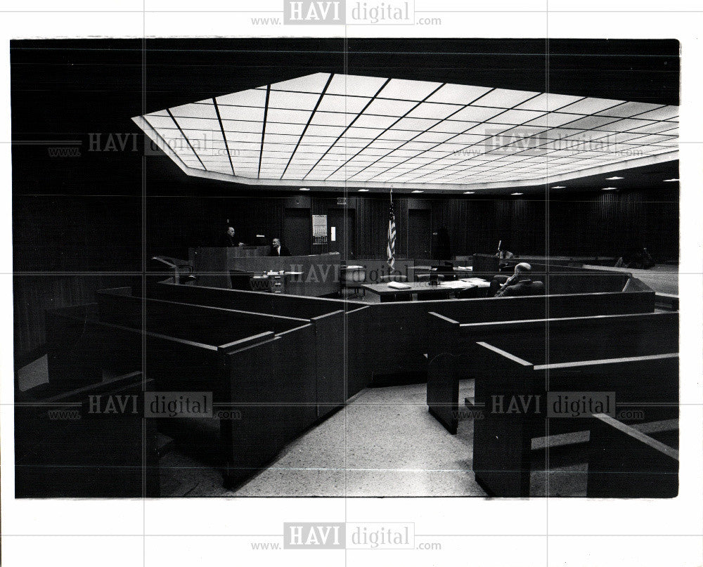 1963 Press Photo Recorders Court Detroit - Historic Images