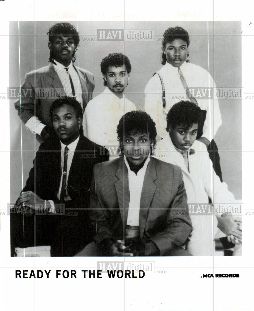 1985 Press Photo Ready for the World American Band - Historic Images