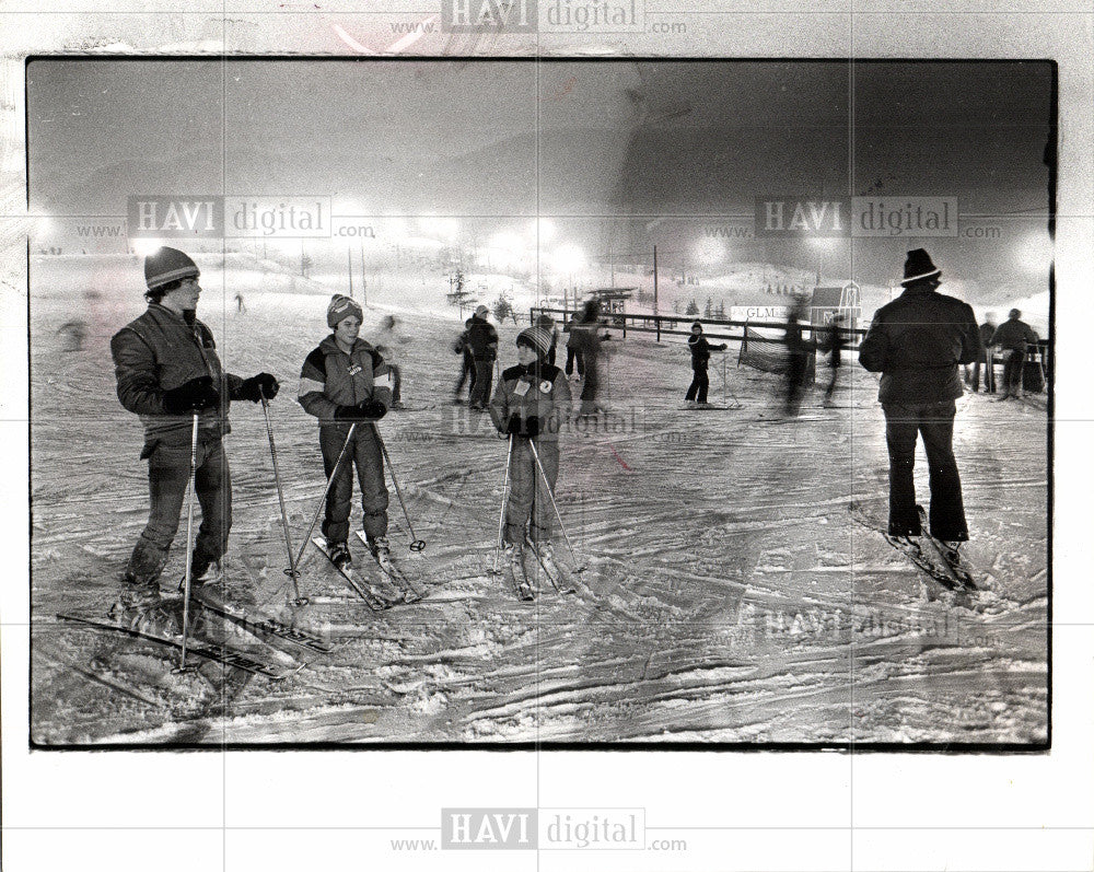 1978 Press Photo Mark Goff Rick Rogers Scott Holly ski - Historic Images