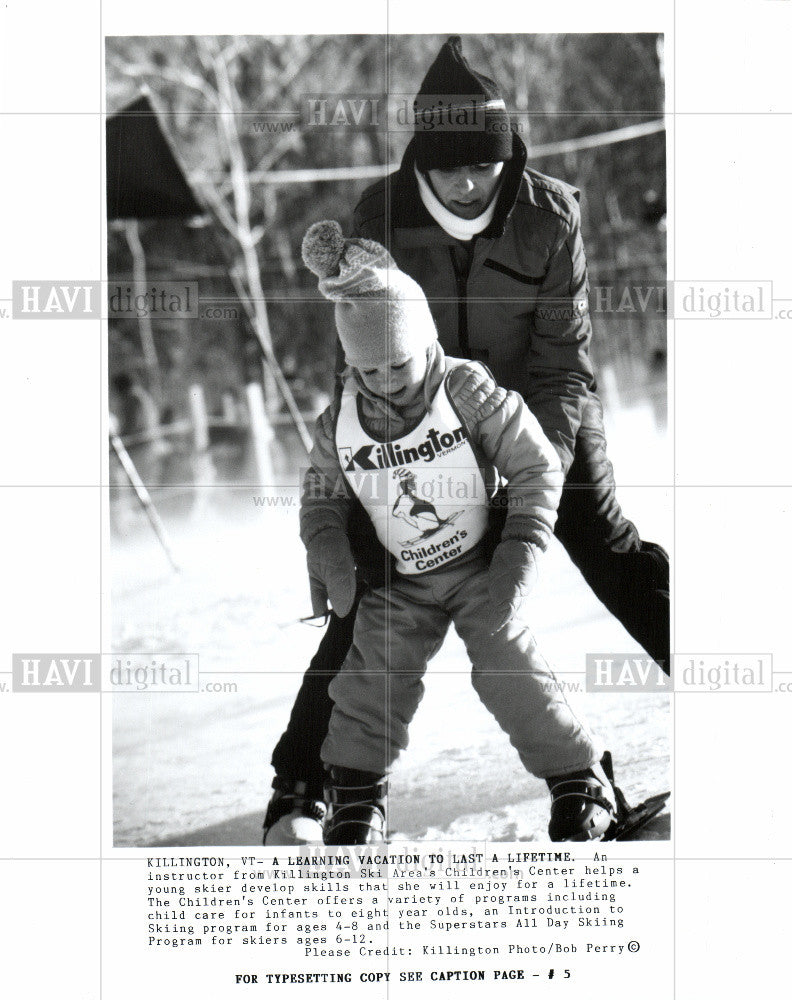 Press Photo Killington Ski Area&#39;s Children&#39;s Cente - Historic Images