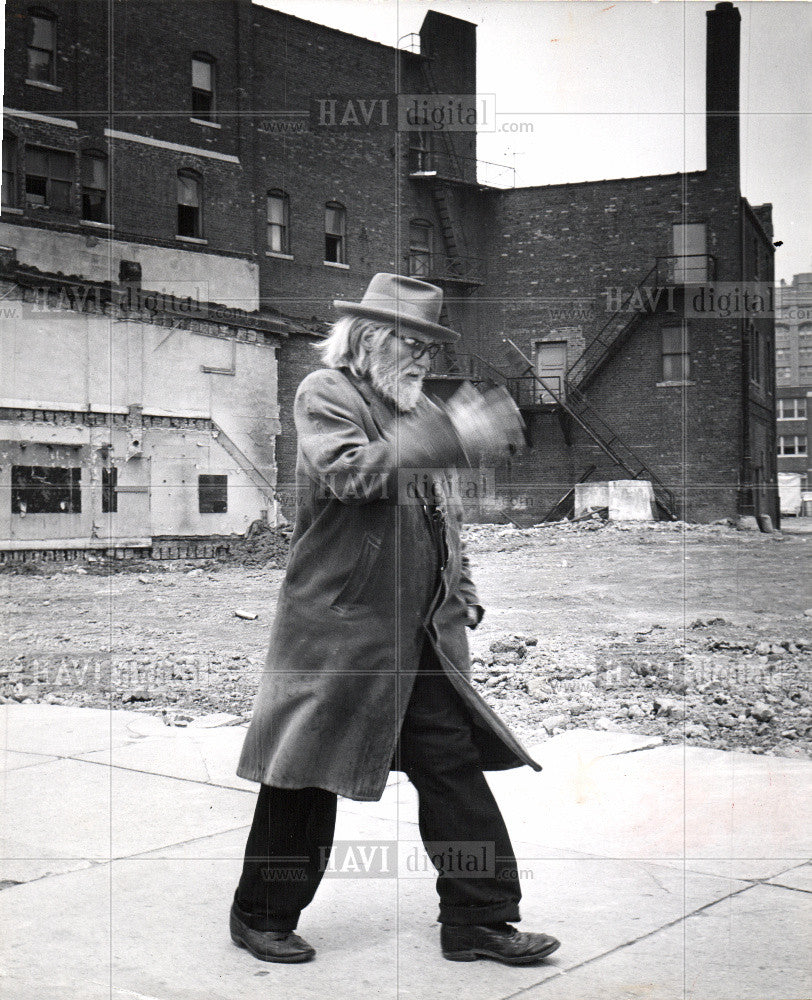 Press Photo Old Skid Row - Historic Images