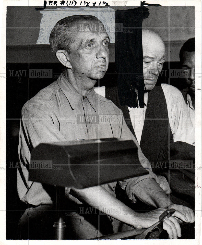 1953 Press Photo ED SEBASTIAN Detroiter charged - Historic Images