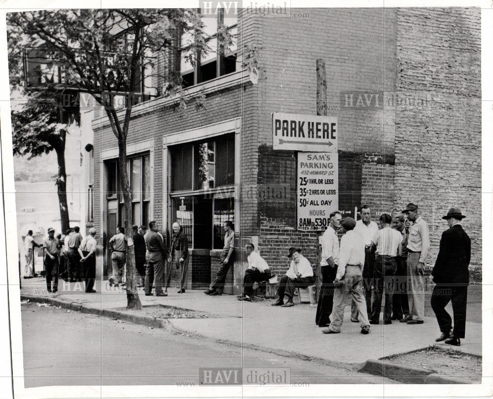 1954 Press Photo Howard Street Helka Murder - Historic Images