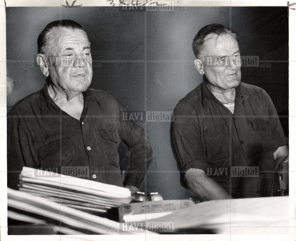 1953 Press Photo skid row Walther Skinski Peter Corr - Historic Images