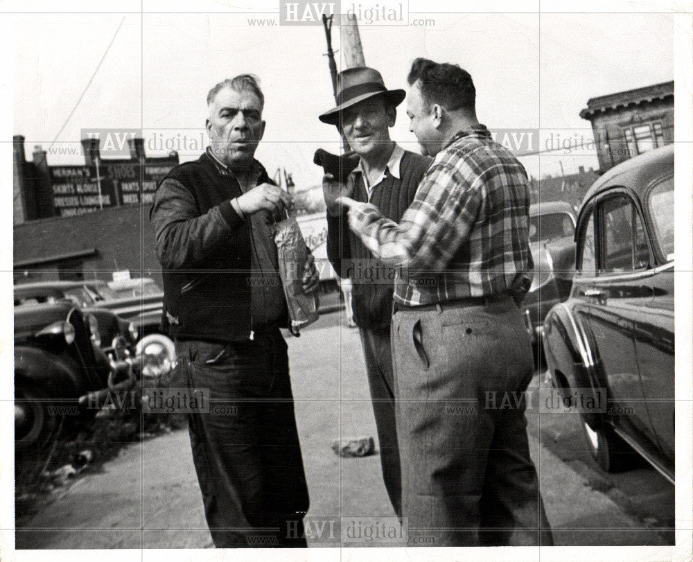 1949 Press Photo Skid Row - Historic Images