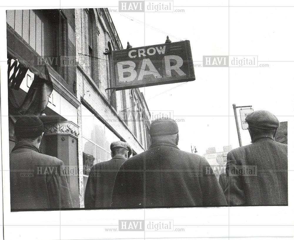 1962 Press Photo Skid Row Michigan Avenue - Historic Images