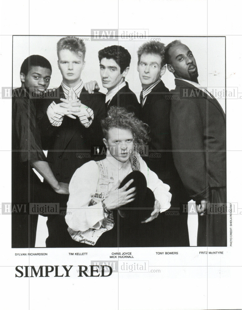 1987 Press Photo SIMPLY RED - Historic Images