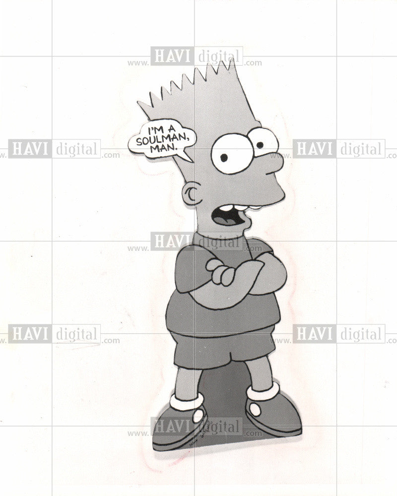 1991 Press Photo Bart Simpson, record album, top seller - Historic Images