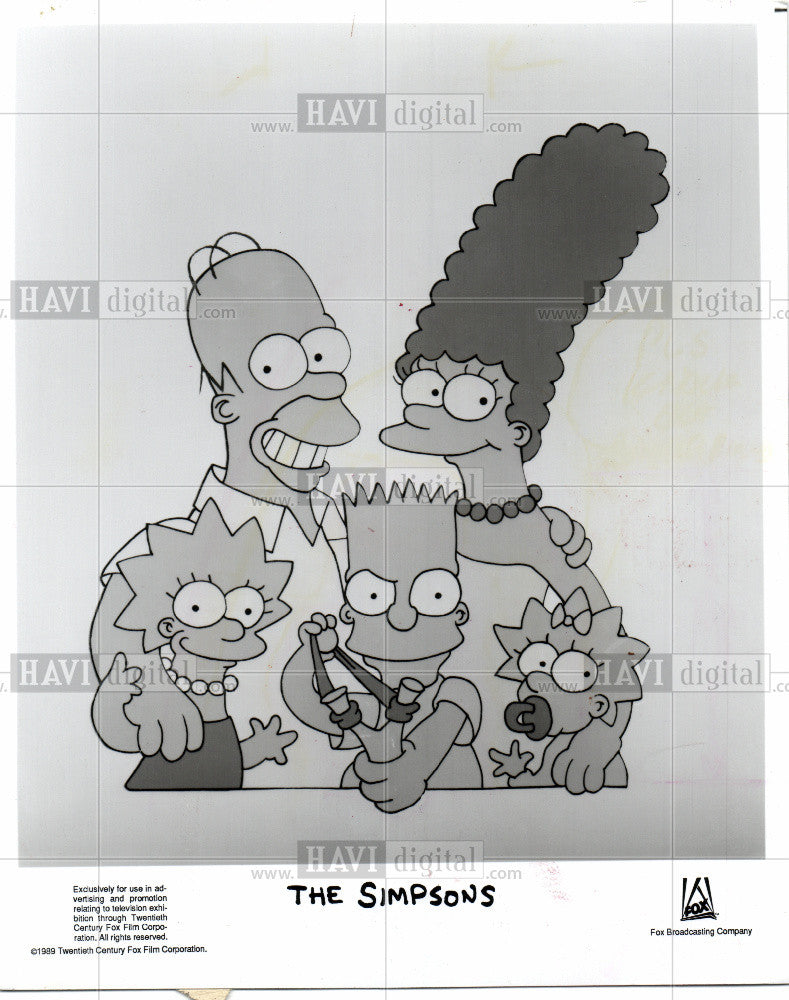 Press Photo The Simpsons - Historic Images