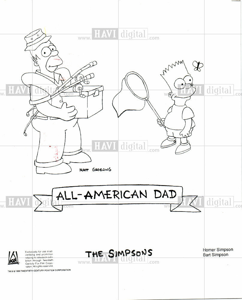 1990 Press Photo SIMPSONS - Historic Images