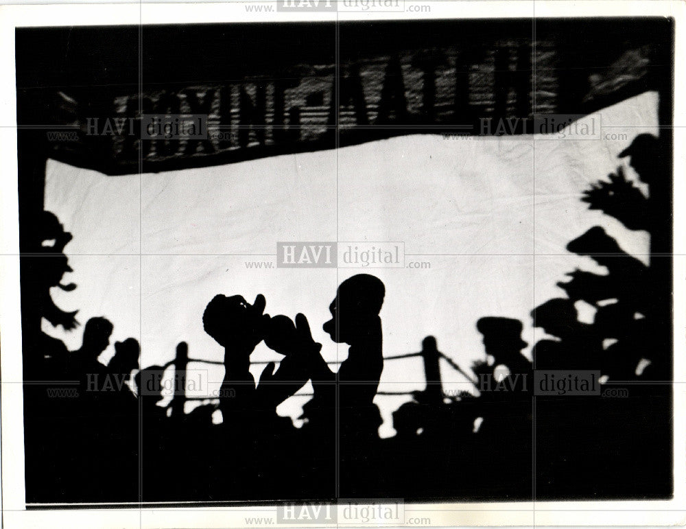 1987 Press Photo Silhouette - Historic Images