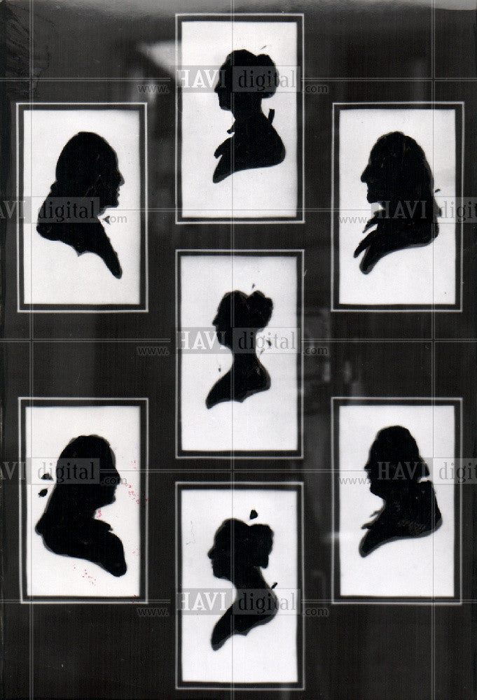 1954 Press Photo Silhouetee - Historic Images