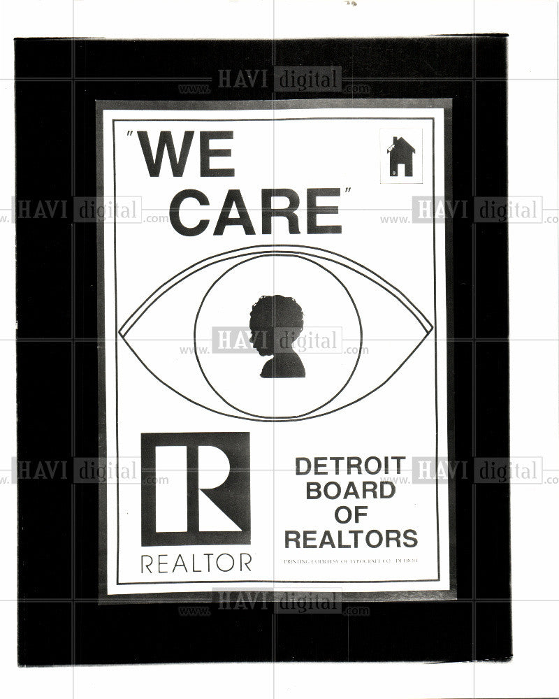 1984 Press Photo Detroit board of realtors we care - Historic Images