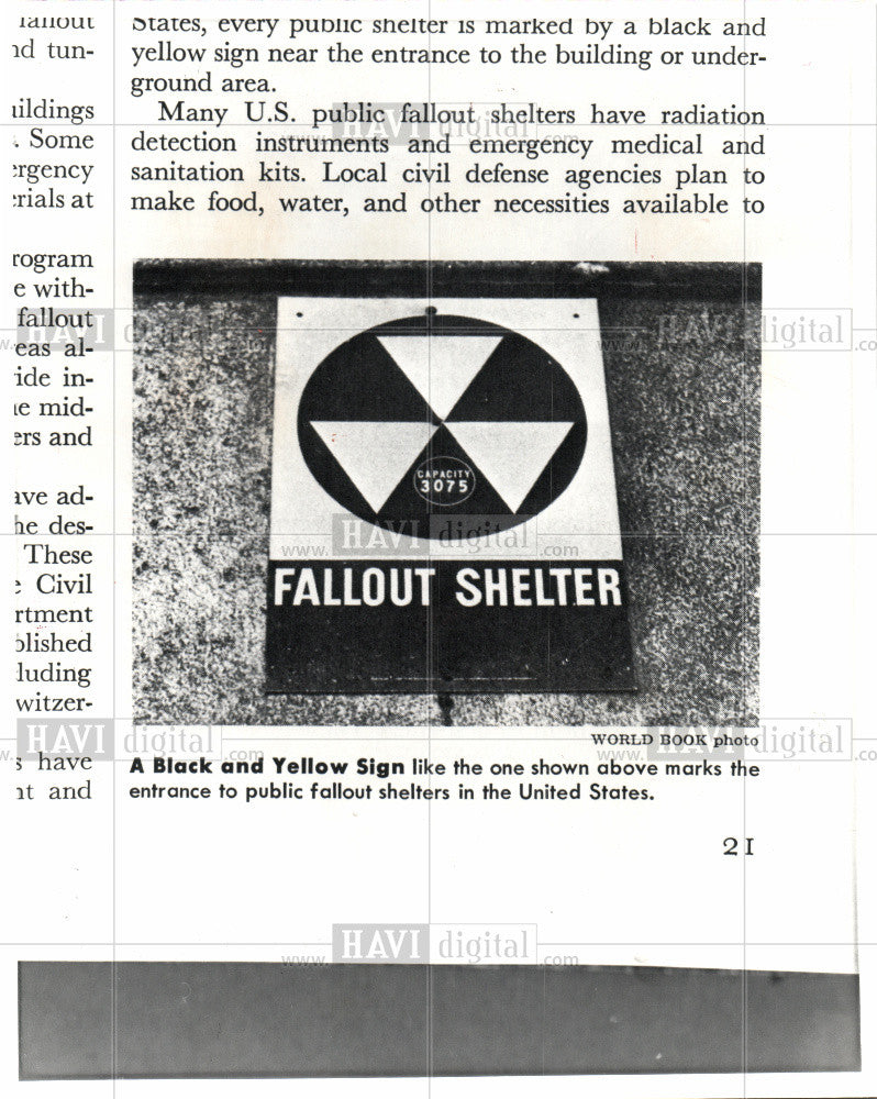 1982 Press Photo Nuclear Fallout Shelters efficacy - Historic Images