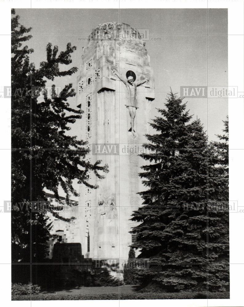 1988 Press Photo Shrine of the Little Flower Church - Historic Images