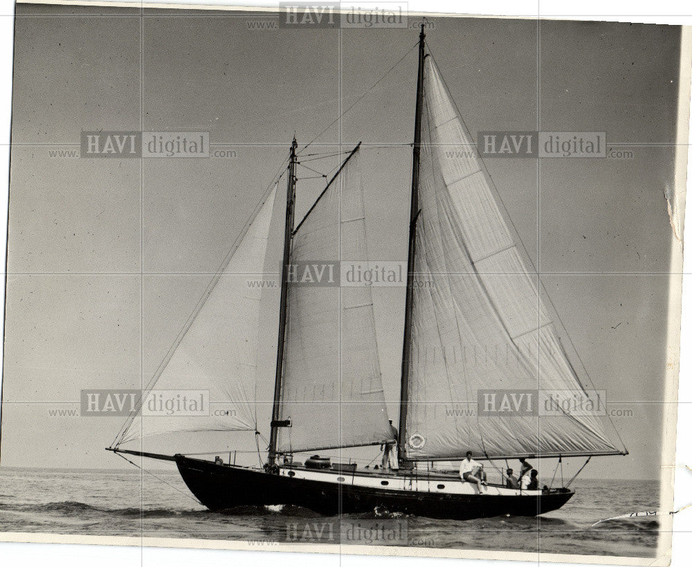 Press Photo schooner sailing vessel - Historic Images