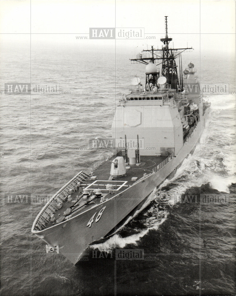 1984 Press Photo Ship Navy - Historic Images