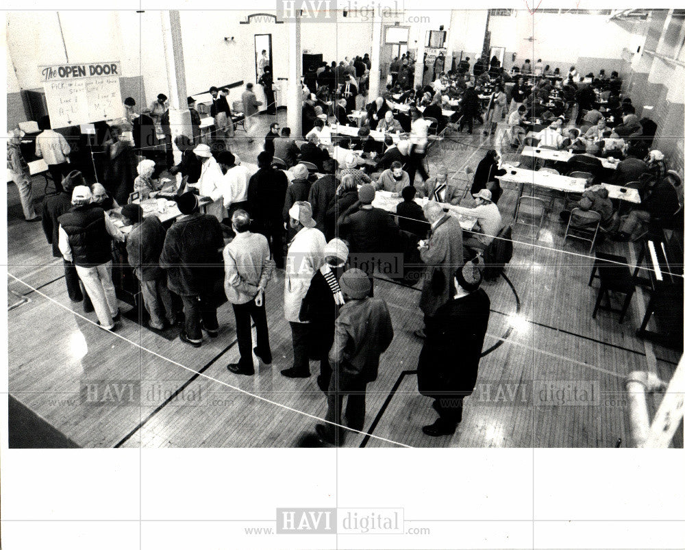 1962 Press Photo Soup Kitchen - Historic Images