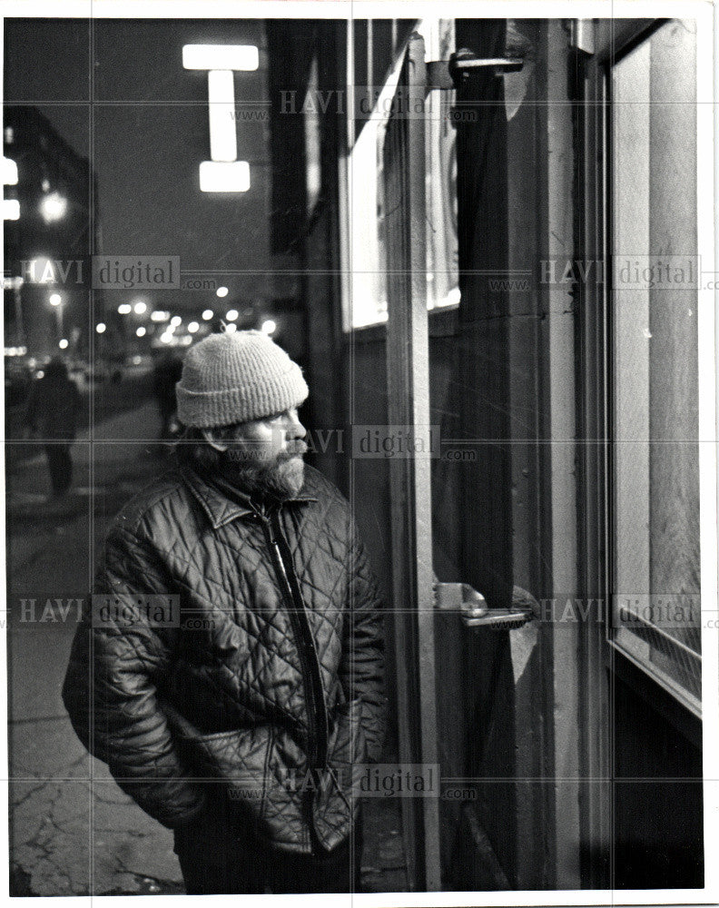 1982 Press Photo Soup kitchen breakfast meal center - Historic Images