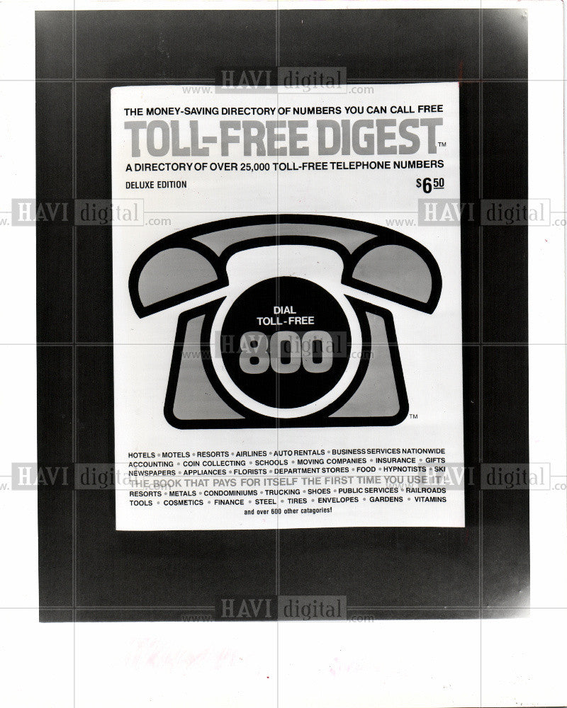 1980 Press Photo Toll Free telephoning - Historic Images