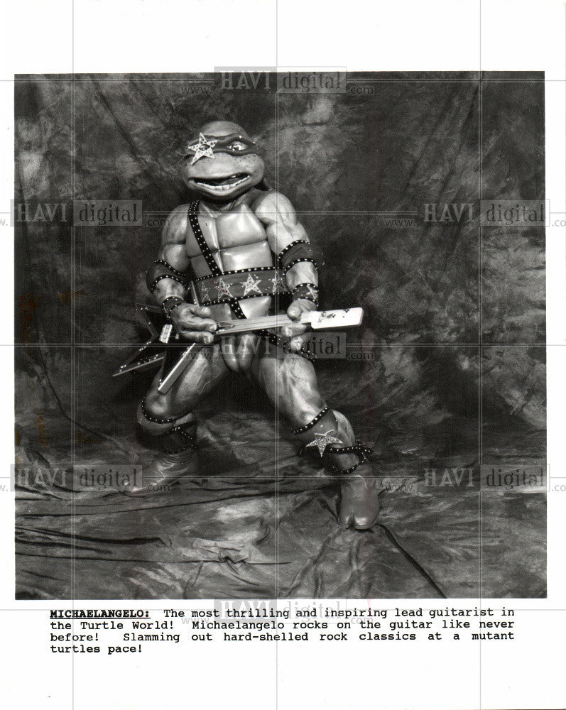 1990 Press Photo mutant turtles pace The Turtle World - Historic Images