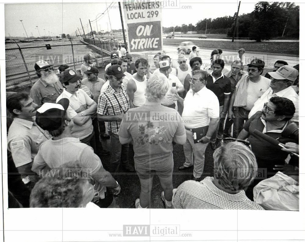 1985 Press Photo Strike - Historic Images