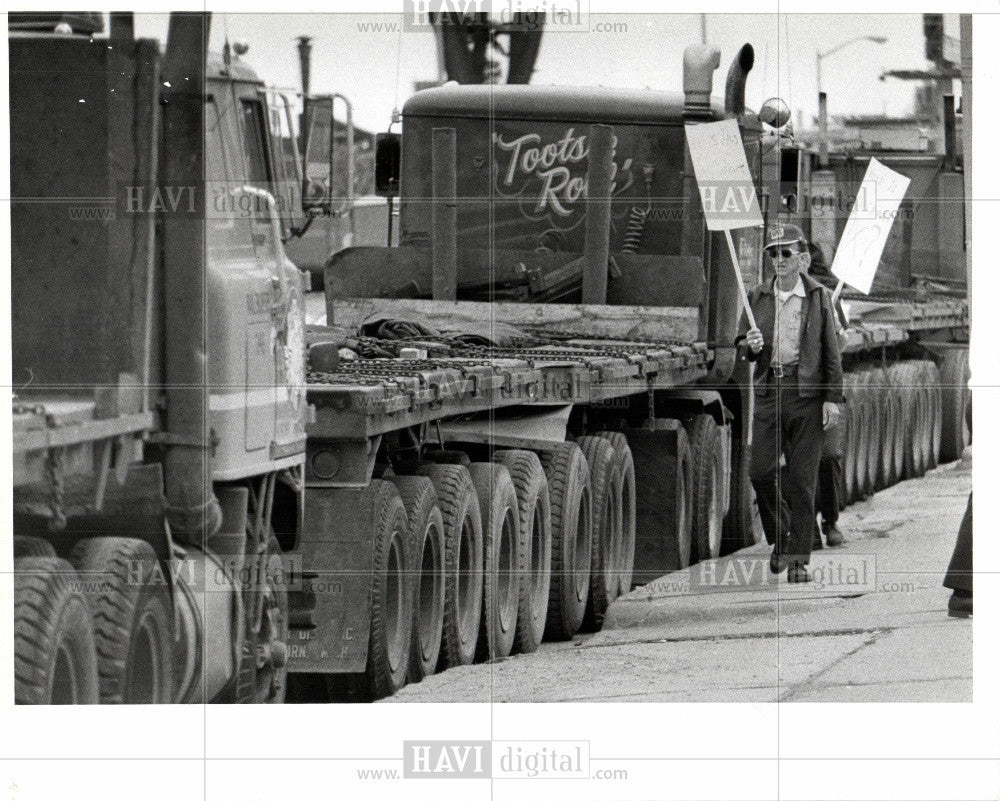 1978 Press Photo Demonstration and Protest - Toamsters - Historic Images