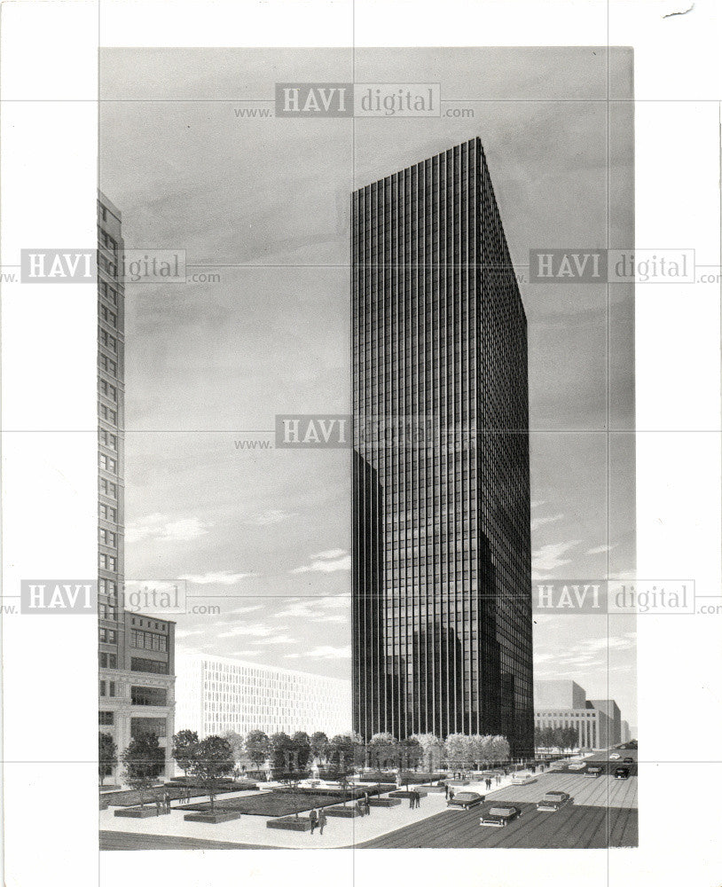 1967 Press Photo toledo,fiberglas tower,building, - Historic Images