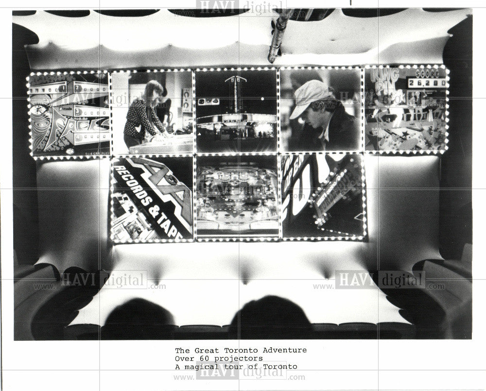 Press Photo Great Toronto Adventure 60 Projectors - Historic Images