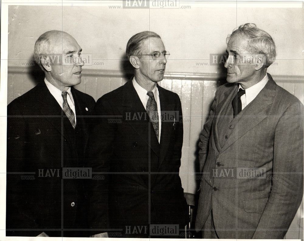 1936 Press Photo Townsendite Meeting Allen Barnes Adams - Historic Images