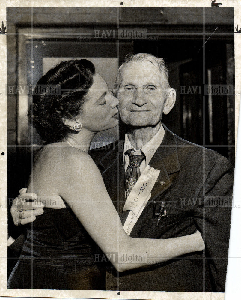 1951 Press Photo S. P. Jackson Dianne Dale 96-year-old - Historic Images