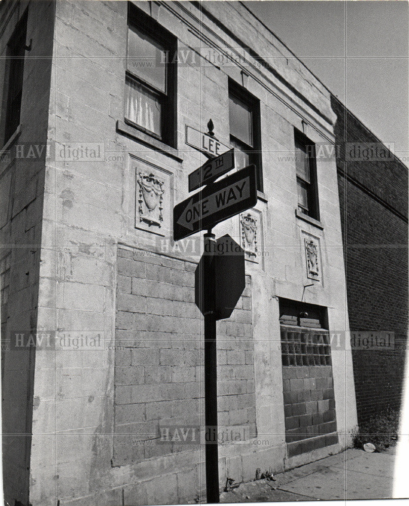 Press Photo 12th Street Twelfth Lee Detroit MI - Historic Images