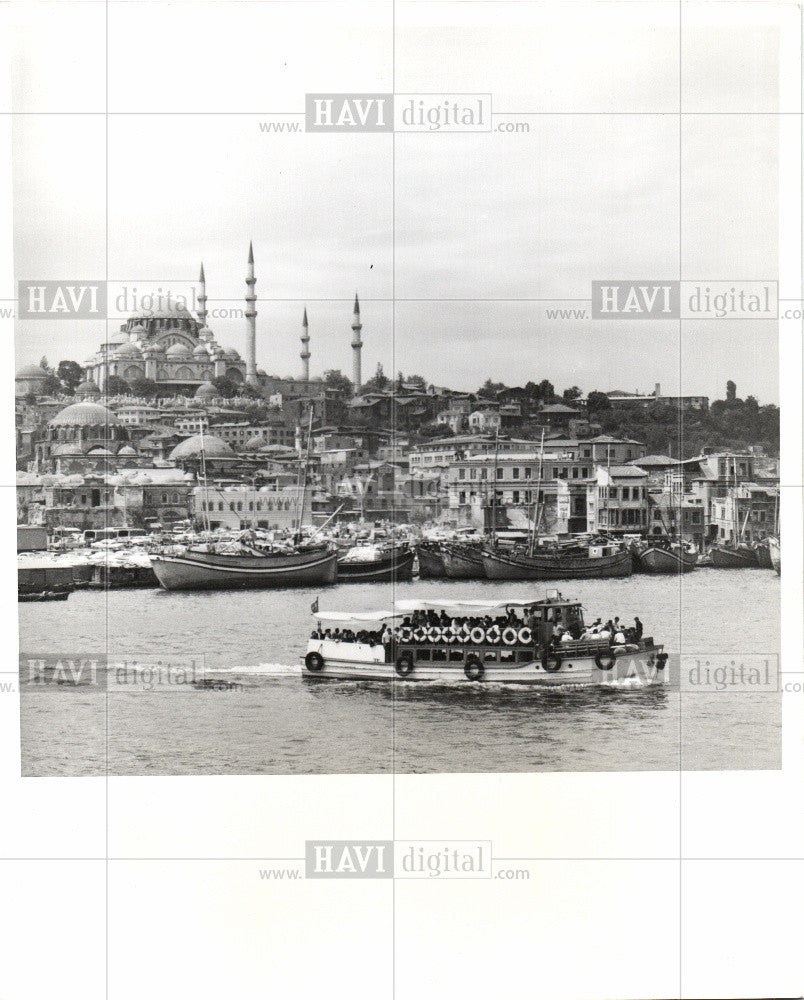 Press Photo Golden Horn, Turkey, Mosque - Historic Images