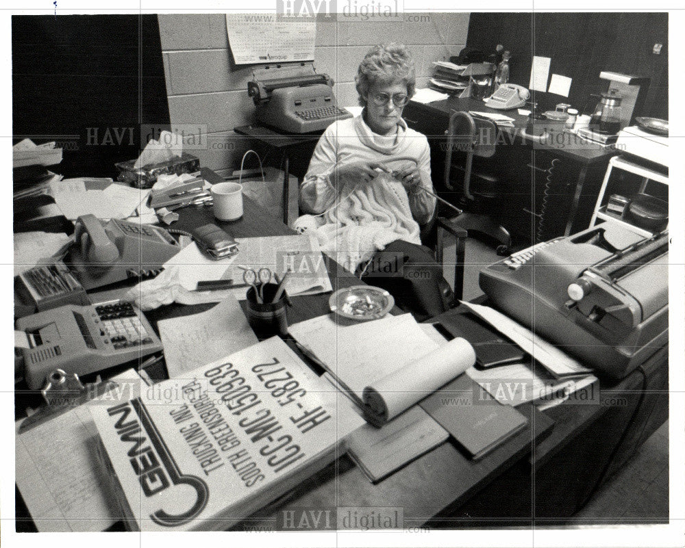 1983 Press Photo Trucking-Demonstration and protest - Historic Images