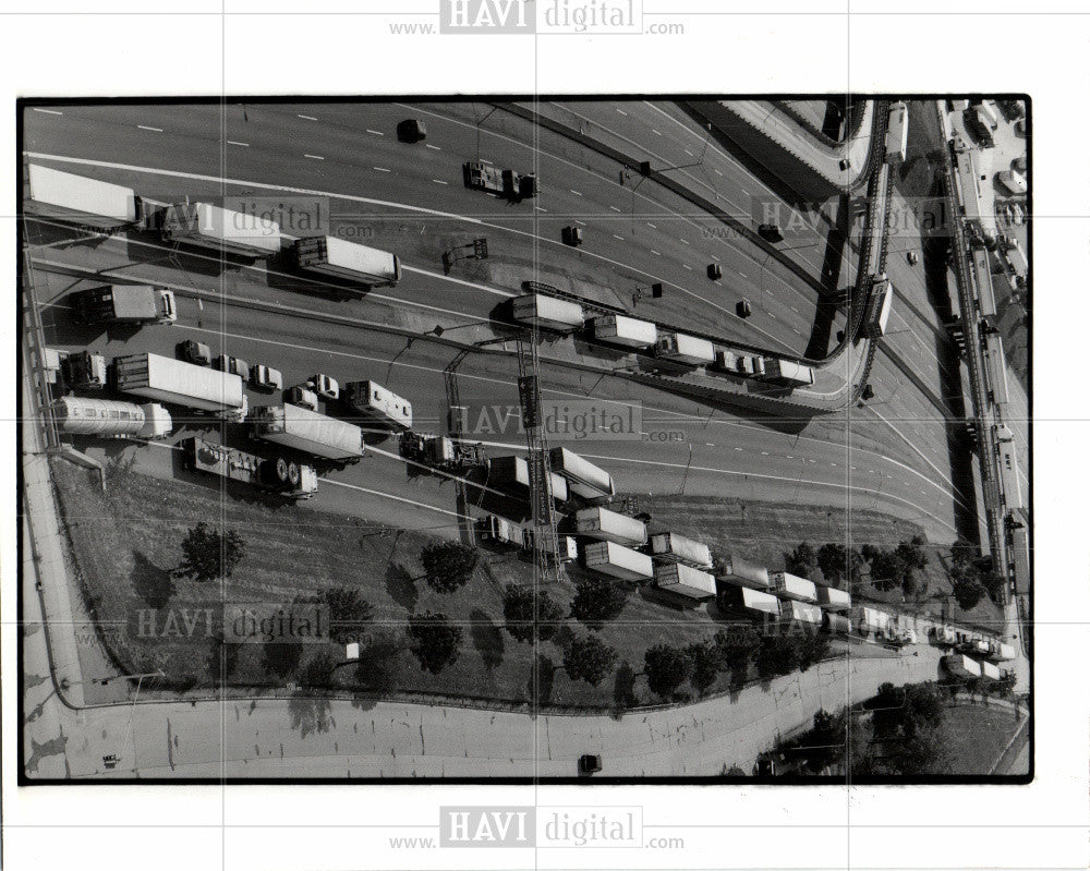 1991 Press Photo Trucking - Historic Images