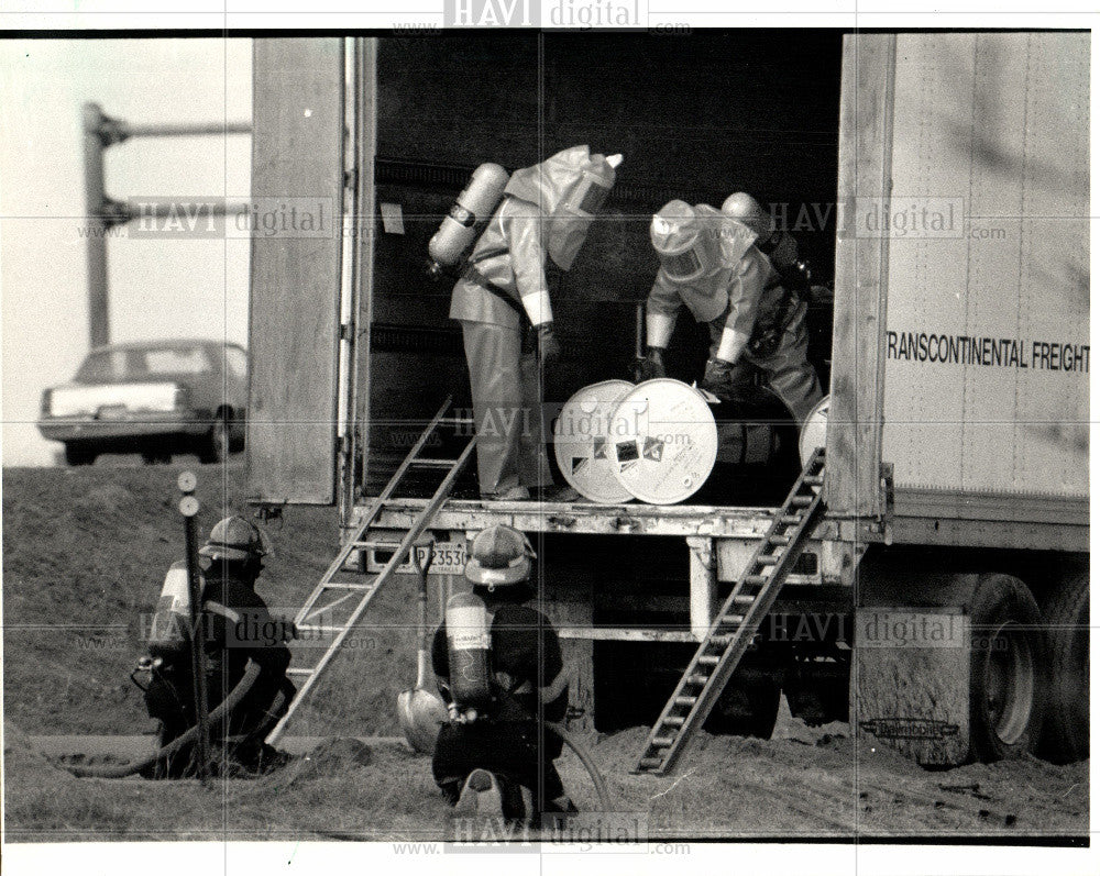 1987 Press Photo Troy Fire Department - Historic Images